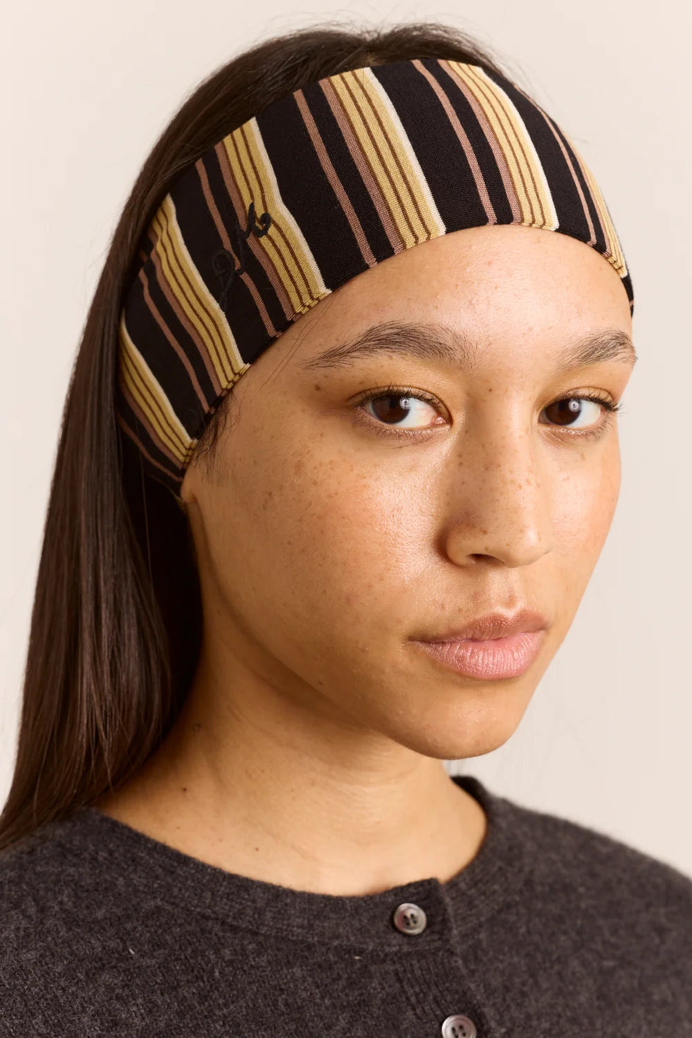 Bandana Stripe - Damson Madder