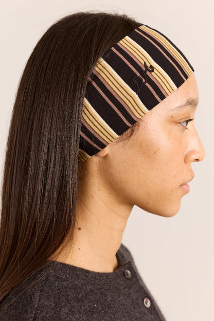 Bandana Stripe - Damson Madder