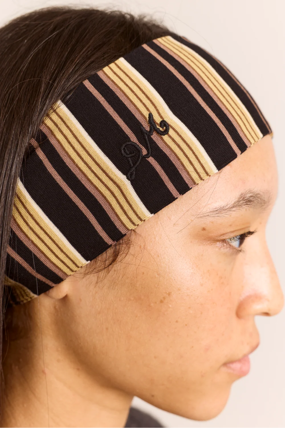 Bandana Stripe - Damson Madder
