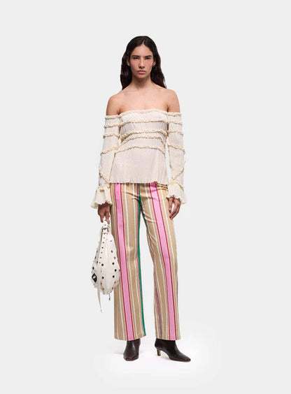 Blouse Texturée Écru Petra - Laagam