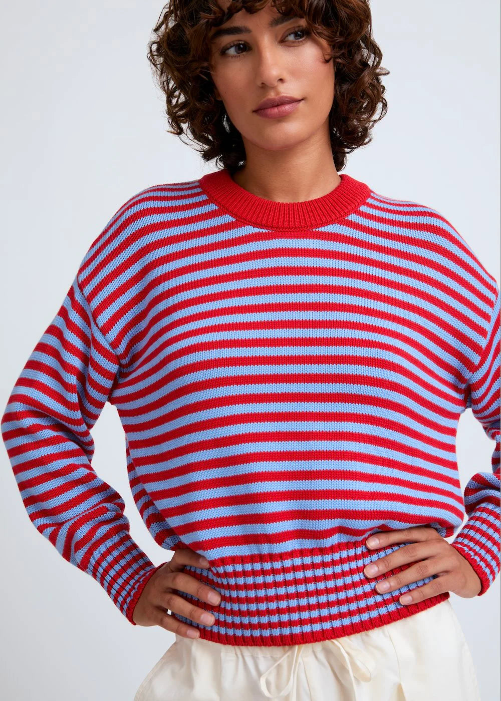 Pull Albane Rayé Bleu et Rouge - Surprise