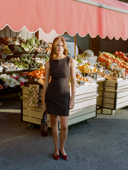 Robe Alberta Marron - Rouje