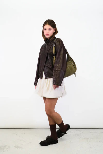 Sac en Cuir Viola Sage Green - Silfen