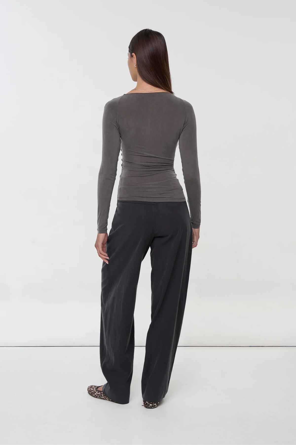 Top Kylie Cupro Wrap - Peachy Den