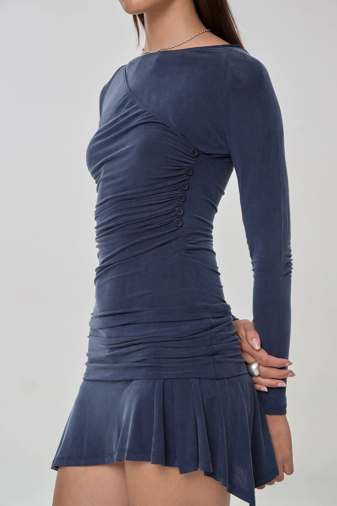 Top Kylie Cupro Wrap - Peachy Den