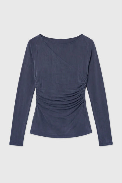 Top Kylie Cupro Wrap - Peachy Den