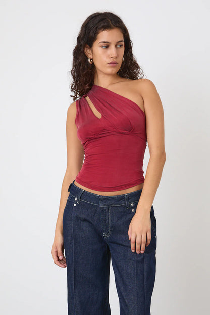Top asymétrique Kylie - Peachy den
