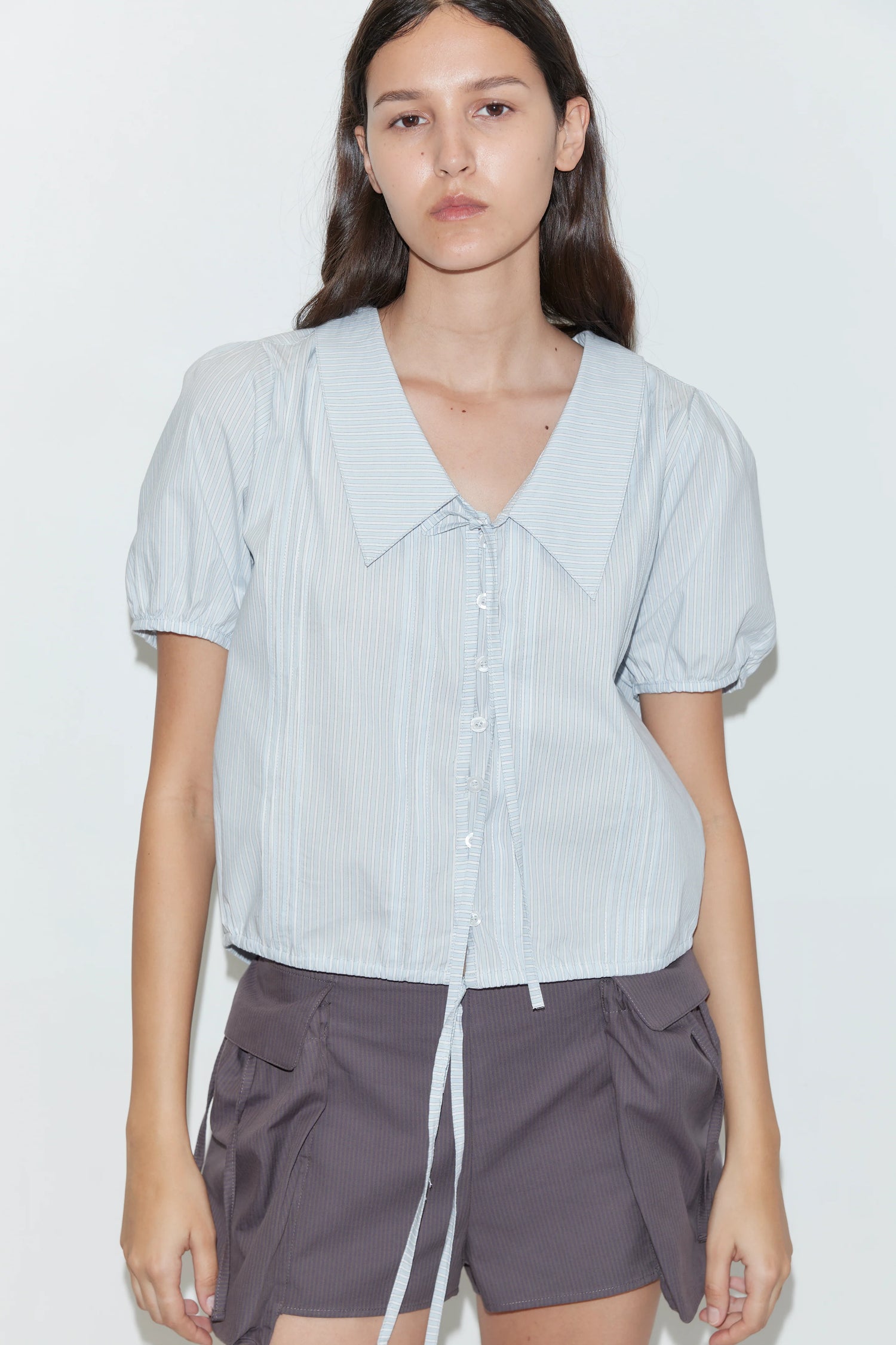 Short Micro Poches Gris - Deiji Studios
