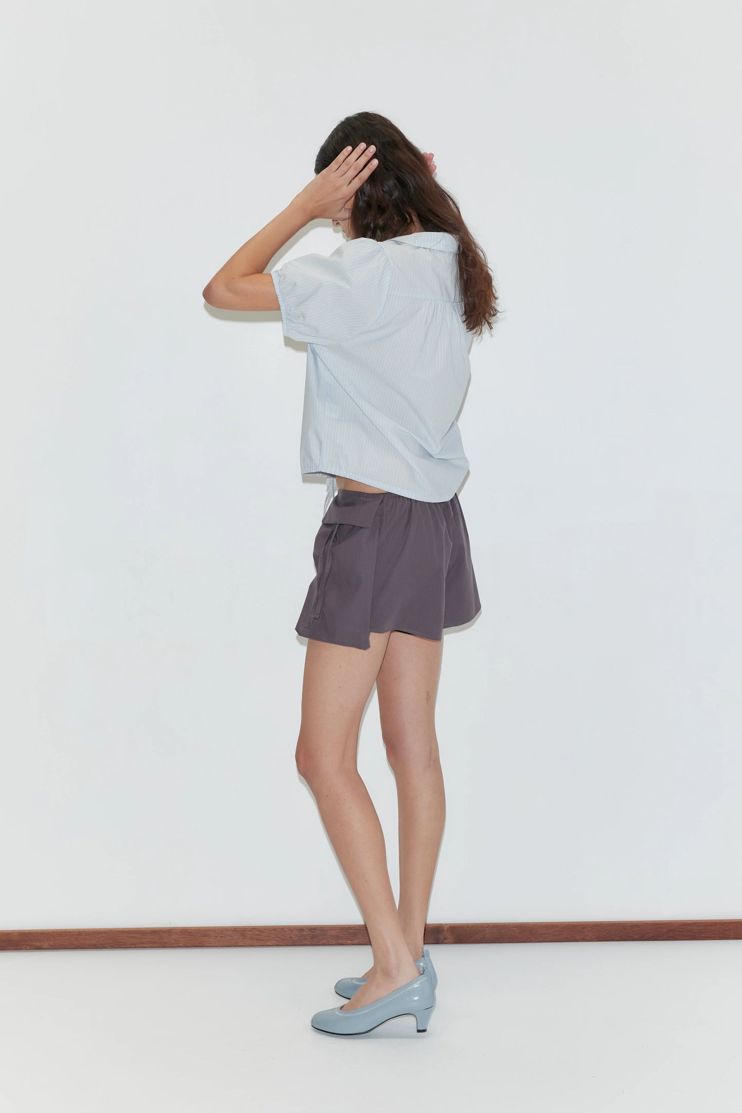 Short Micro Poches Gris - Deiji Studios