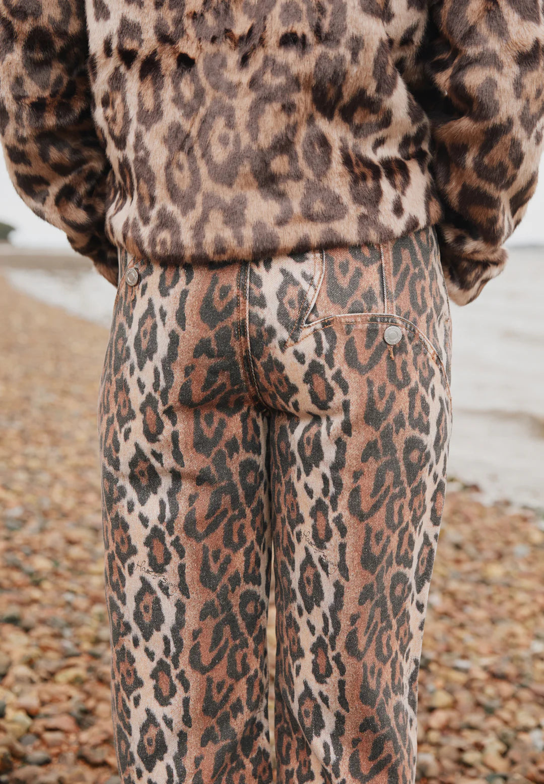 Pantalon Jessie Denim Leopard - House of Sunny