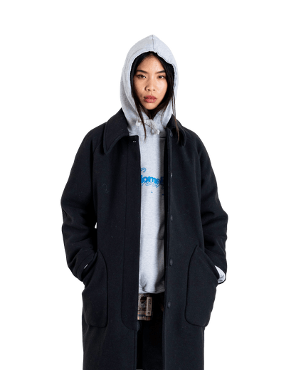 Manteau long Brenna noir - Woodbird, photo 4
