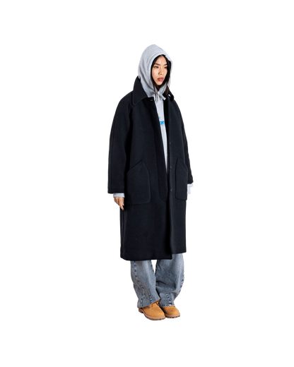 Manteau long Brenna noir - Woodbird, photo 3