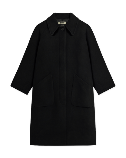 Manteau long Brenna noir - Woodbird