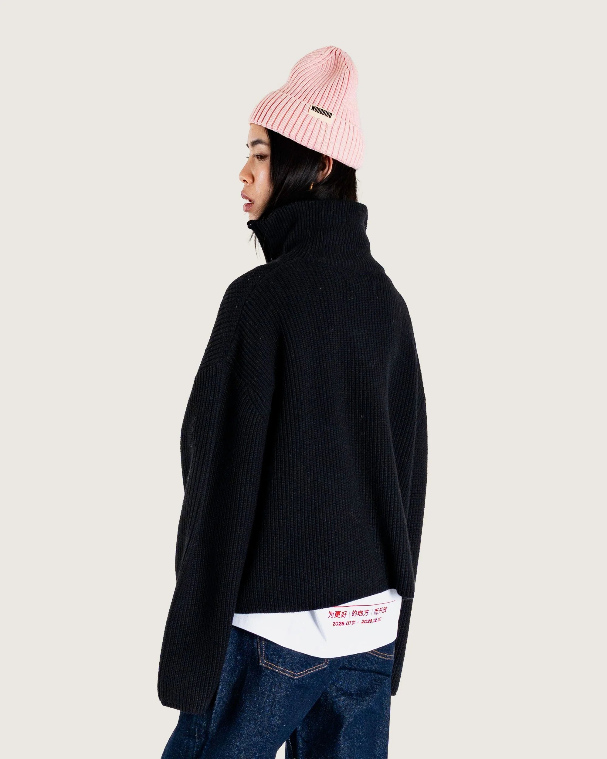 Pull Camioneur Noir - Woodbird