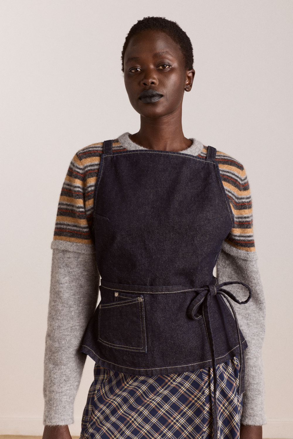 Top tablier Annabelle indigo - Damson Madder, photo 3