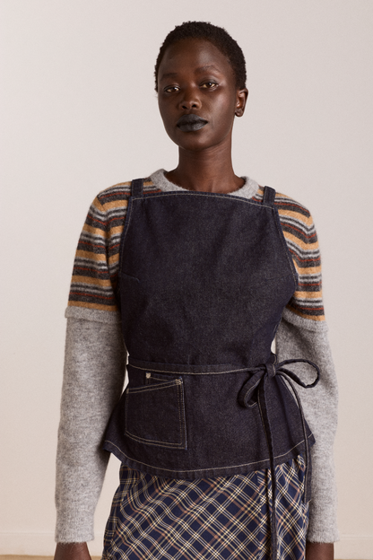 Top tablier Annabelle indigo - Damson Madder, photo 3