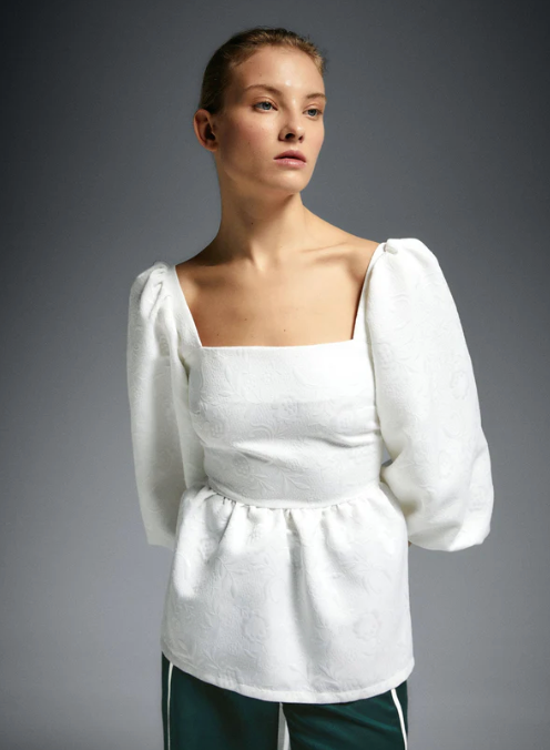 Blouse Blanche Cécile - Laagam