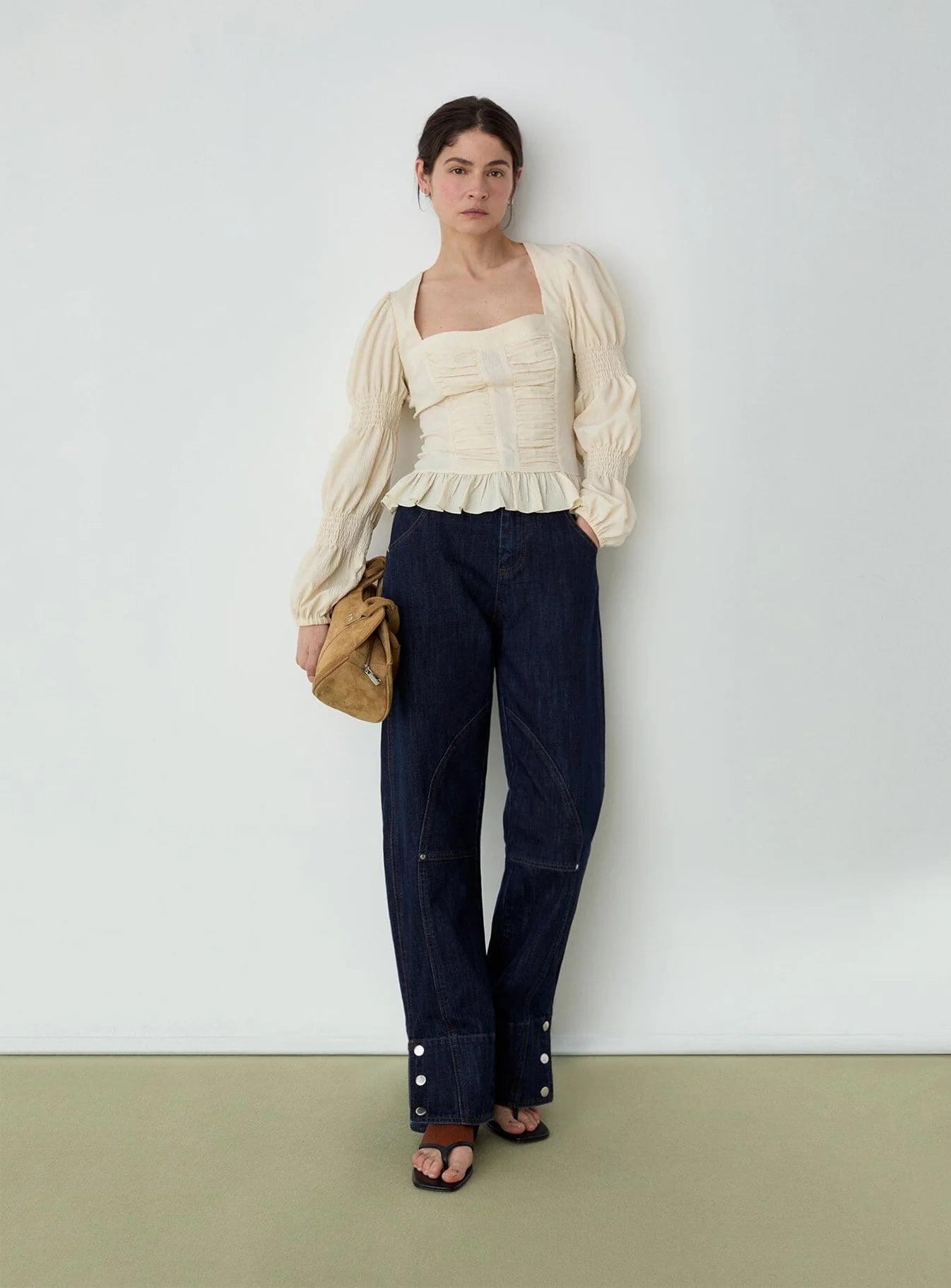 Blouse Mary Texturée Écrue - Laagam