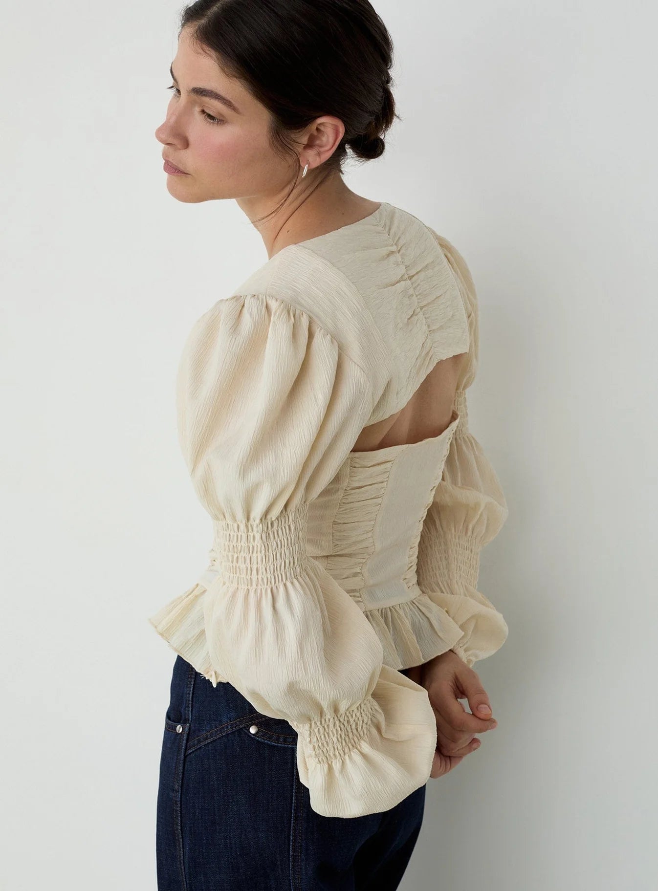 Blouse Mary Texturée Écrue - Laagam