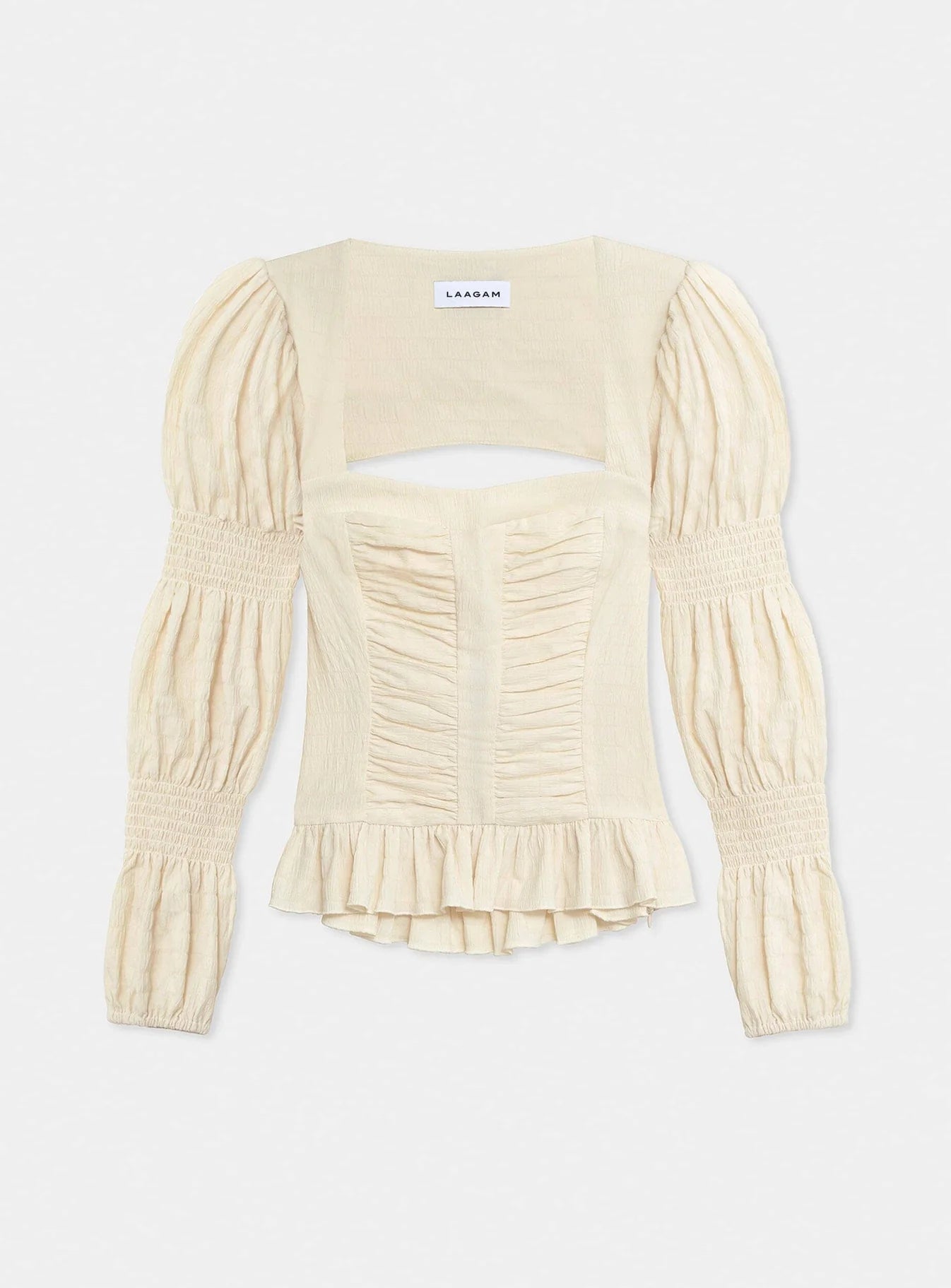 Blouse Mary Texturée Écrue - Laagam