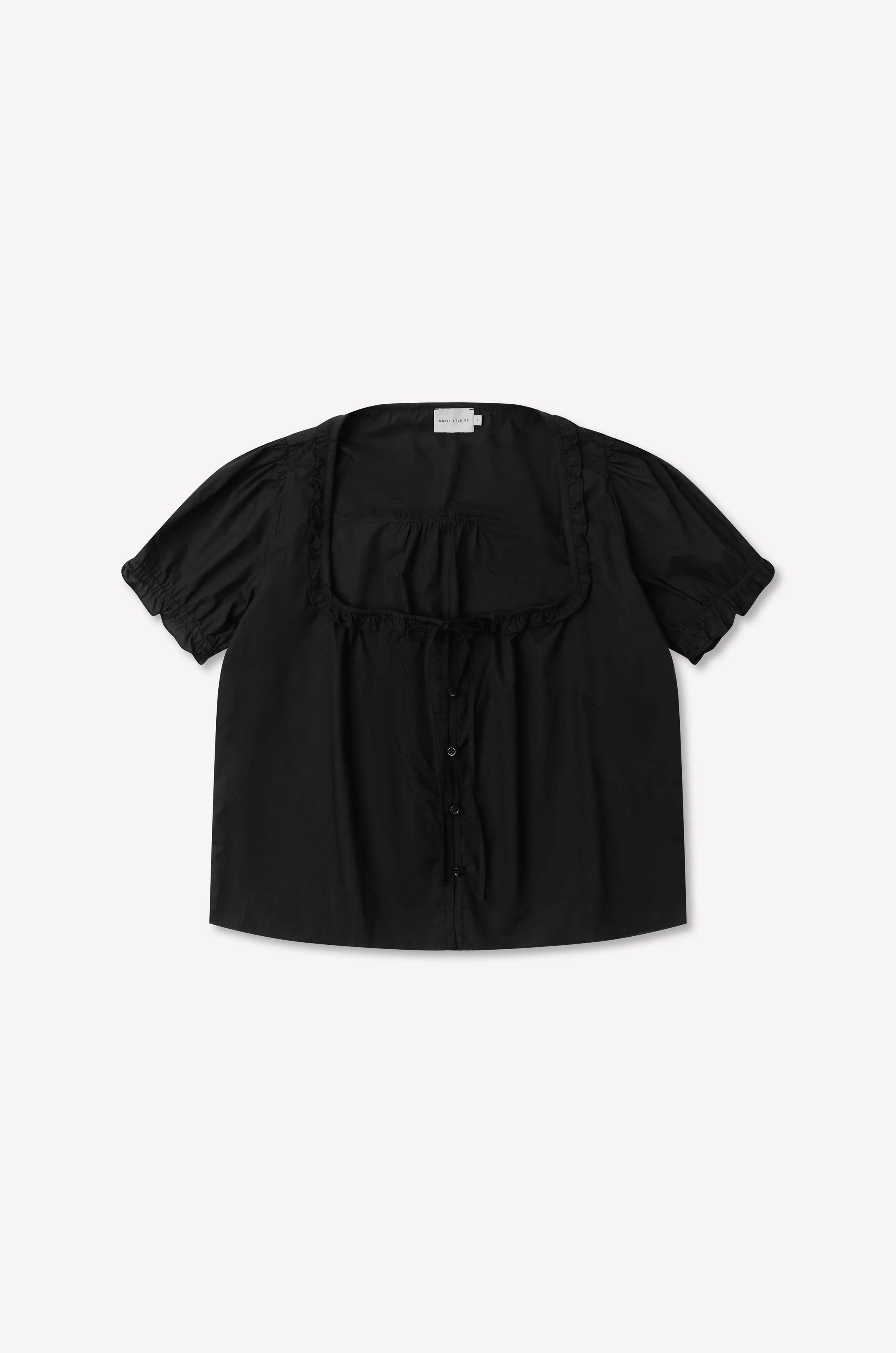 Blouse Coton Noire - Deiji Studio