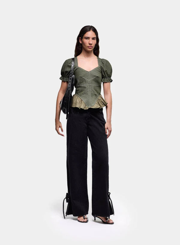 Blouse Khaki Regina - Laagam