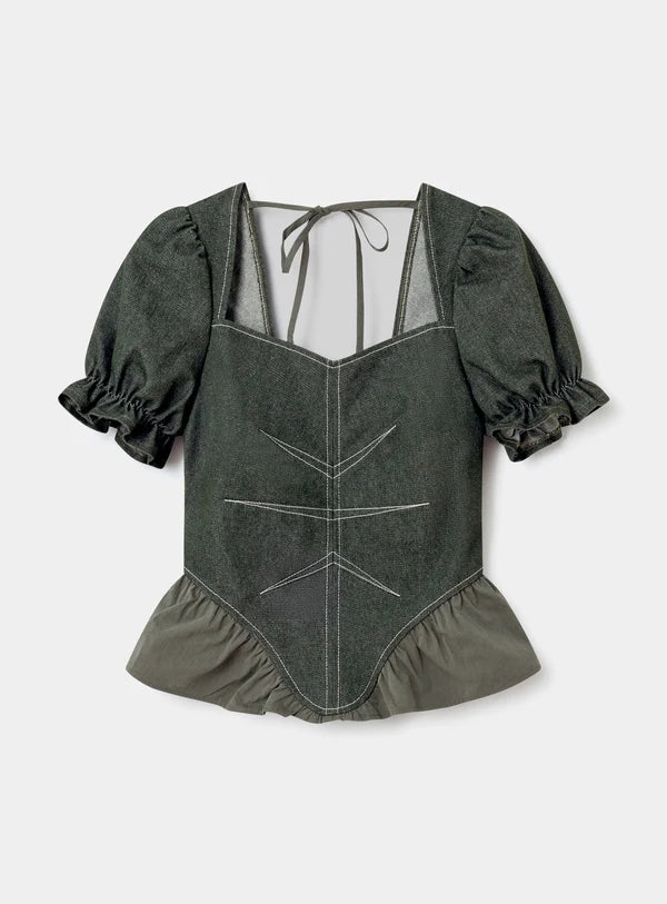Blouse Khaki Regina - Laagam