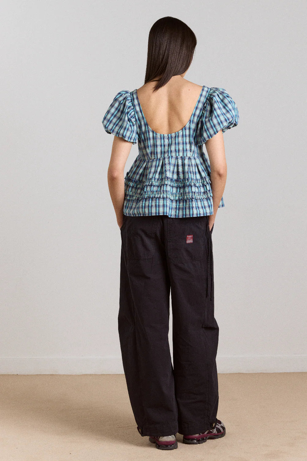 Blouse Summer Joy Carreaux - Damson Madder