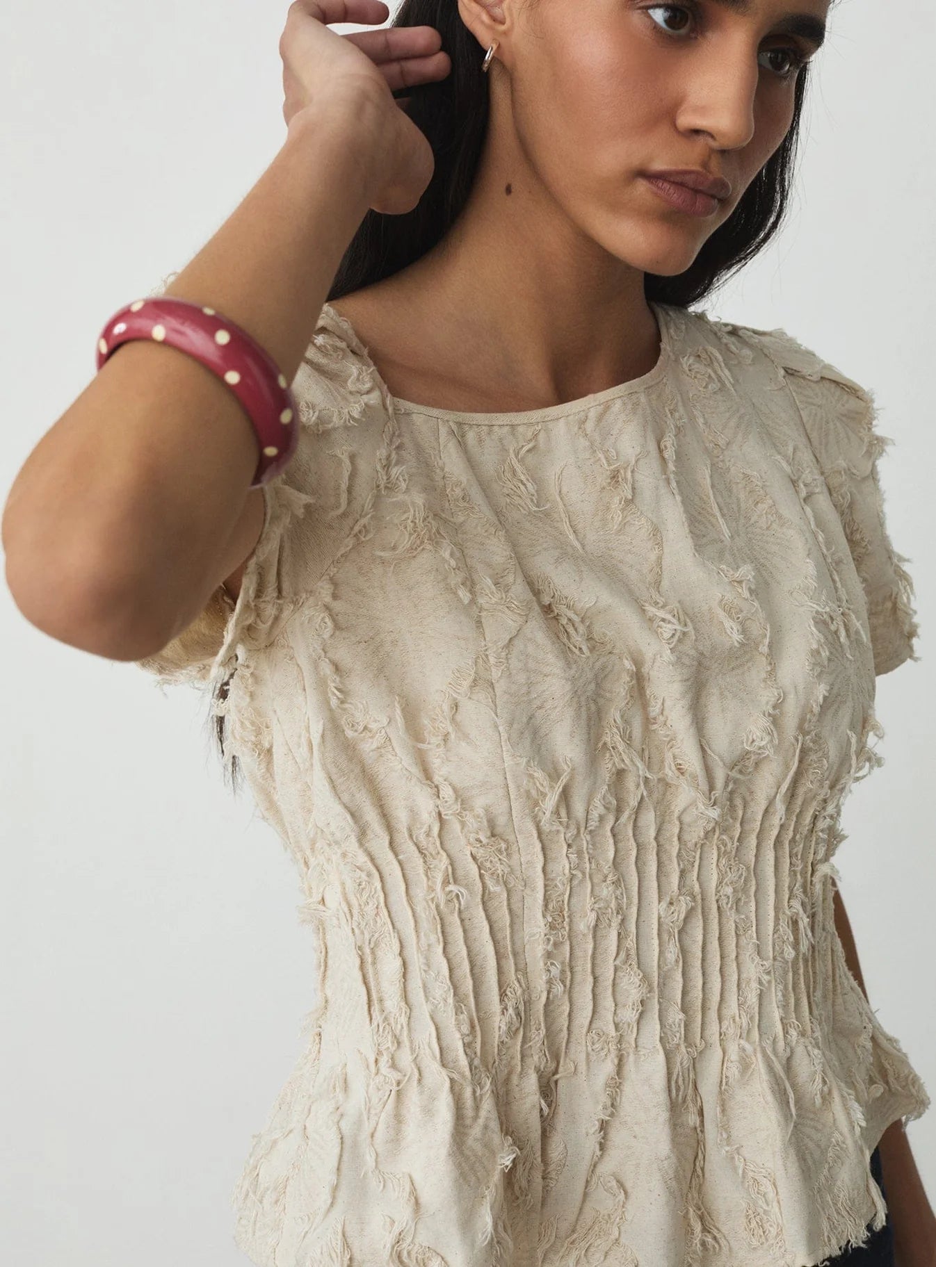 Blouse Vaiana Écrue - Laagam