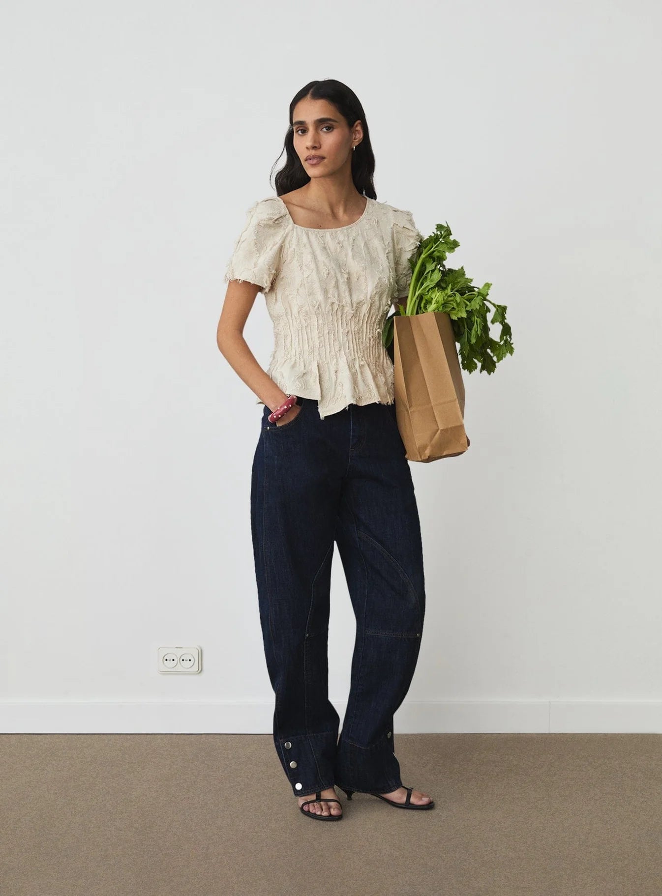 Blouse Vaiana Écrue - Laagam