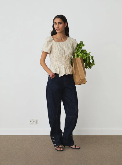 Blouse Vaiana Écrue - Laagam