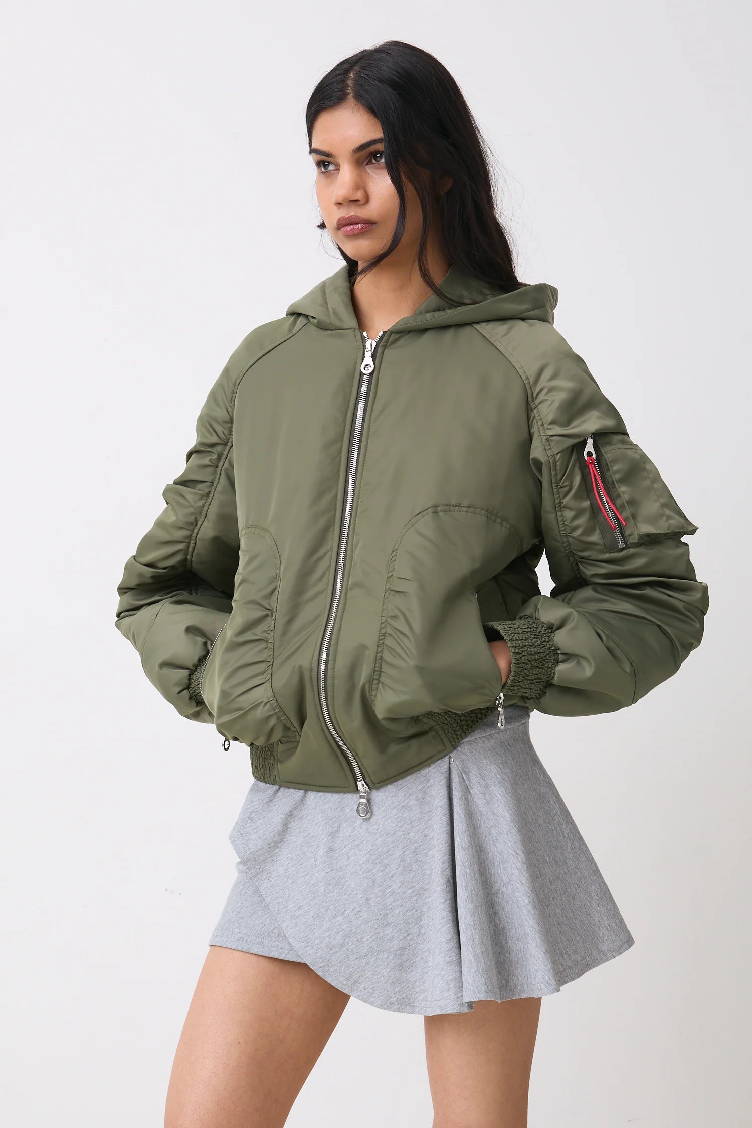 Bomber Khaki Penny - Peachy Den