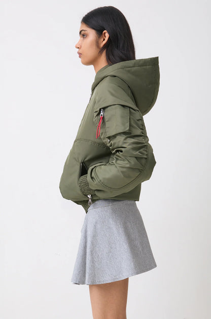 Bomber Khaki Penny - Peachy Den