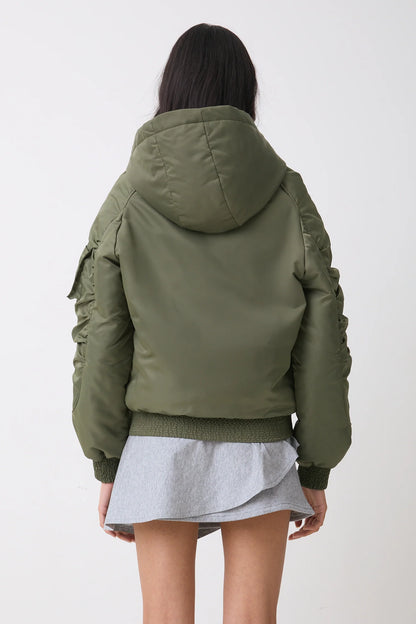 Bomber Khaki Penny - Peachy Den