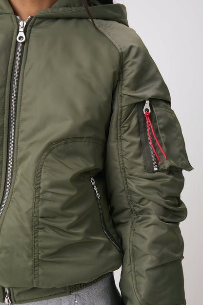 Bomber Khaki Penny - Peachy Den