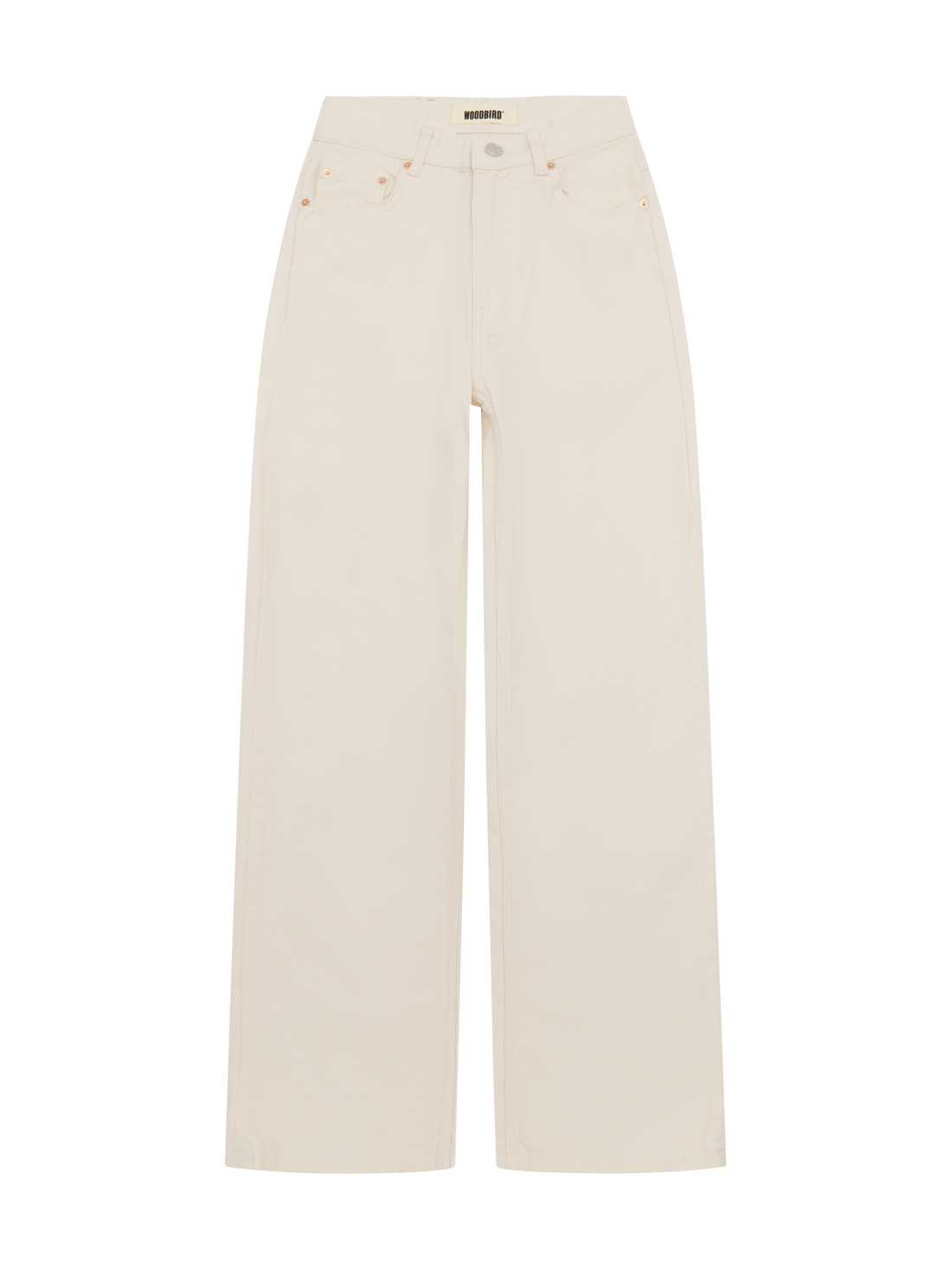 Jeans Large Carla Off White - Woodbird