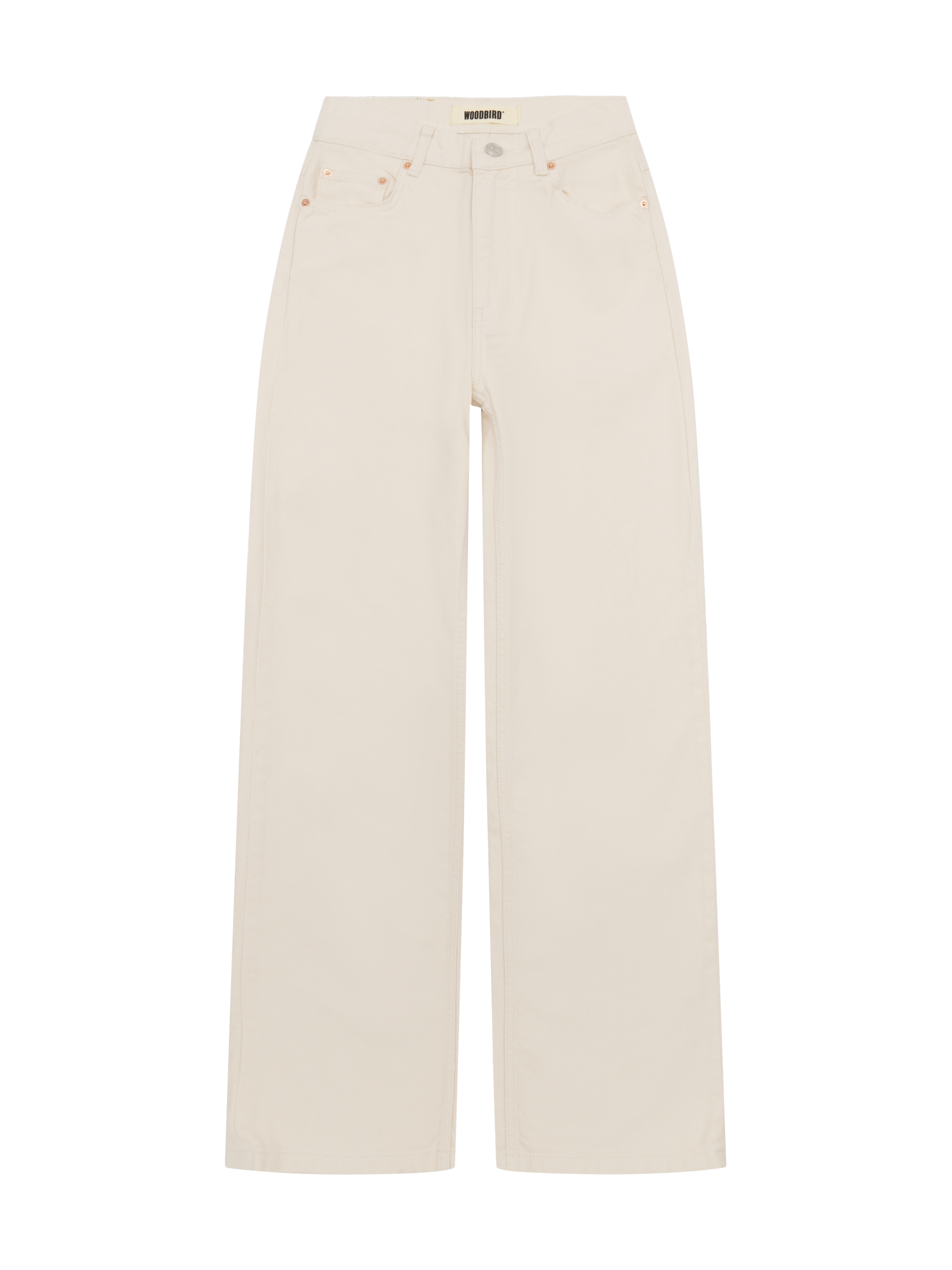 Jeans Large Carla Off White - Woodbird