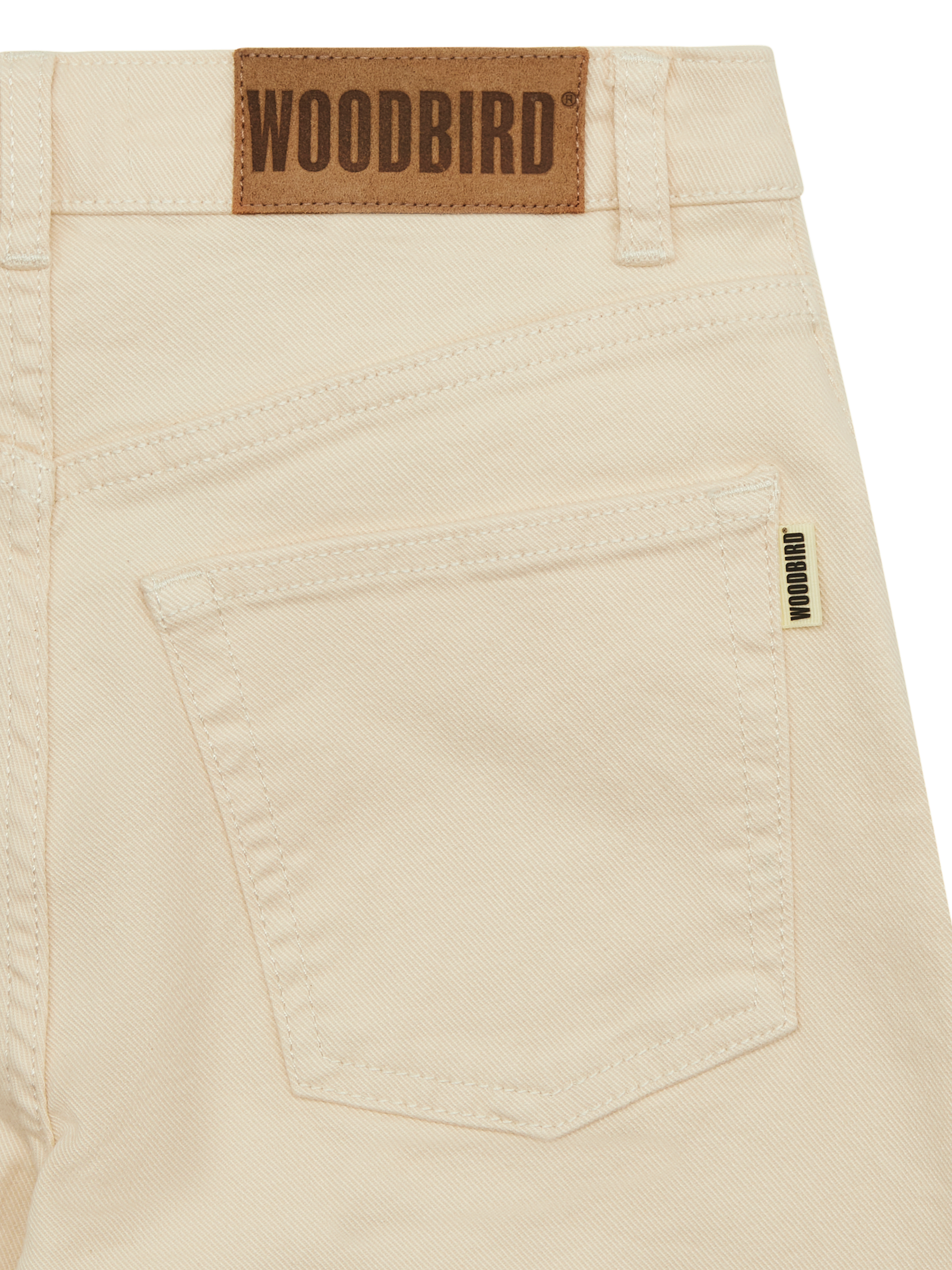 Jeans Large Carla Off White - Woodbird