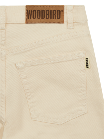 Jeans Large Carla Off White - Woodbird