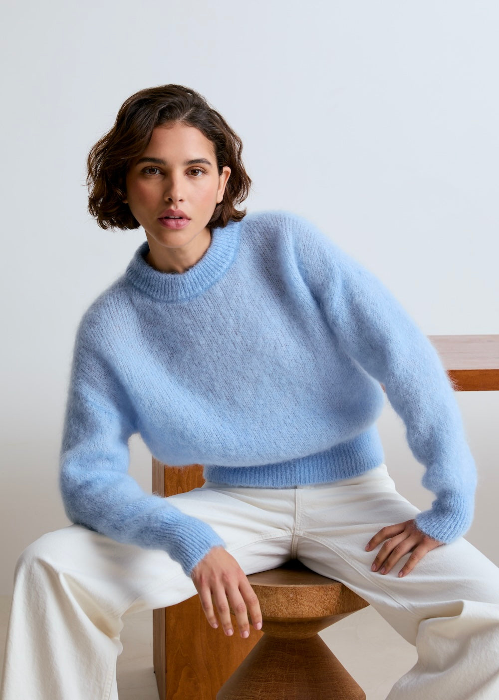 Pull Jane en mohair bleu ciel Surprise - photo 1