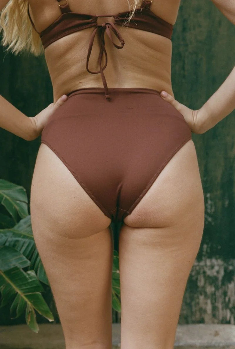 Culotte Taille Haute Michelle Marron - Nénés