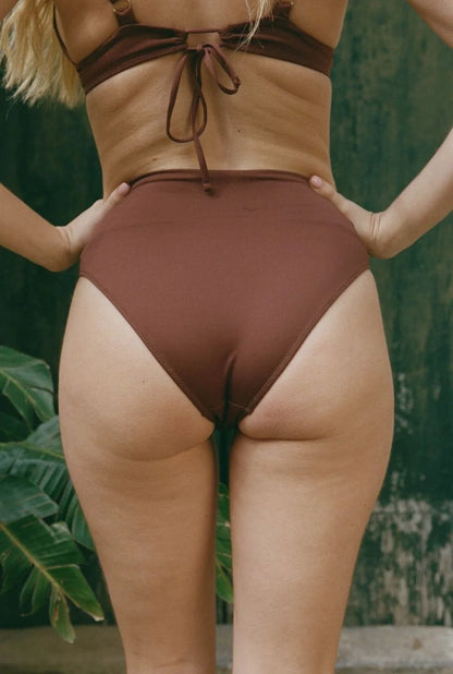 Culotte Taille Haute Michelle Marron - Nénés