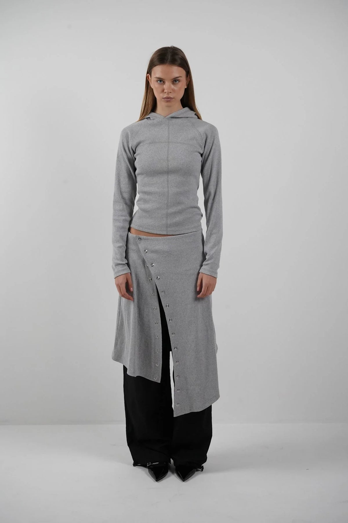 Top Hoodie Darling Gris - Hosbjerg
