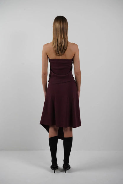 Top Bustier Darling Bordeaux - Hosbjerg