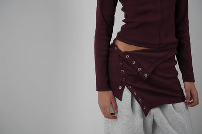 Top Bustier Darling Bordeaux - Hosbjerg