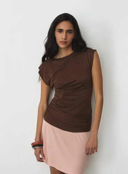 Robe Marron Fiora - Laagam