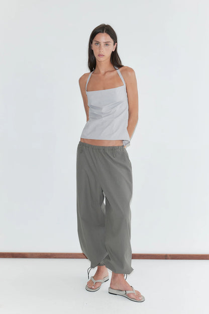 Top Folded Bleu Rayé - Deiji Studios