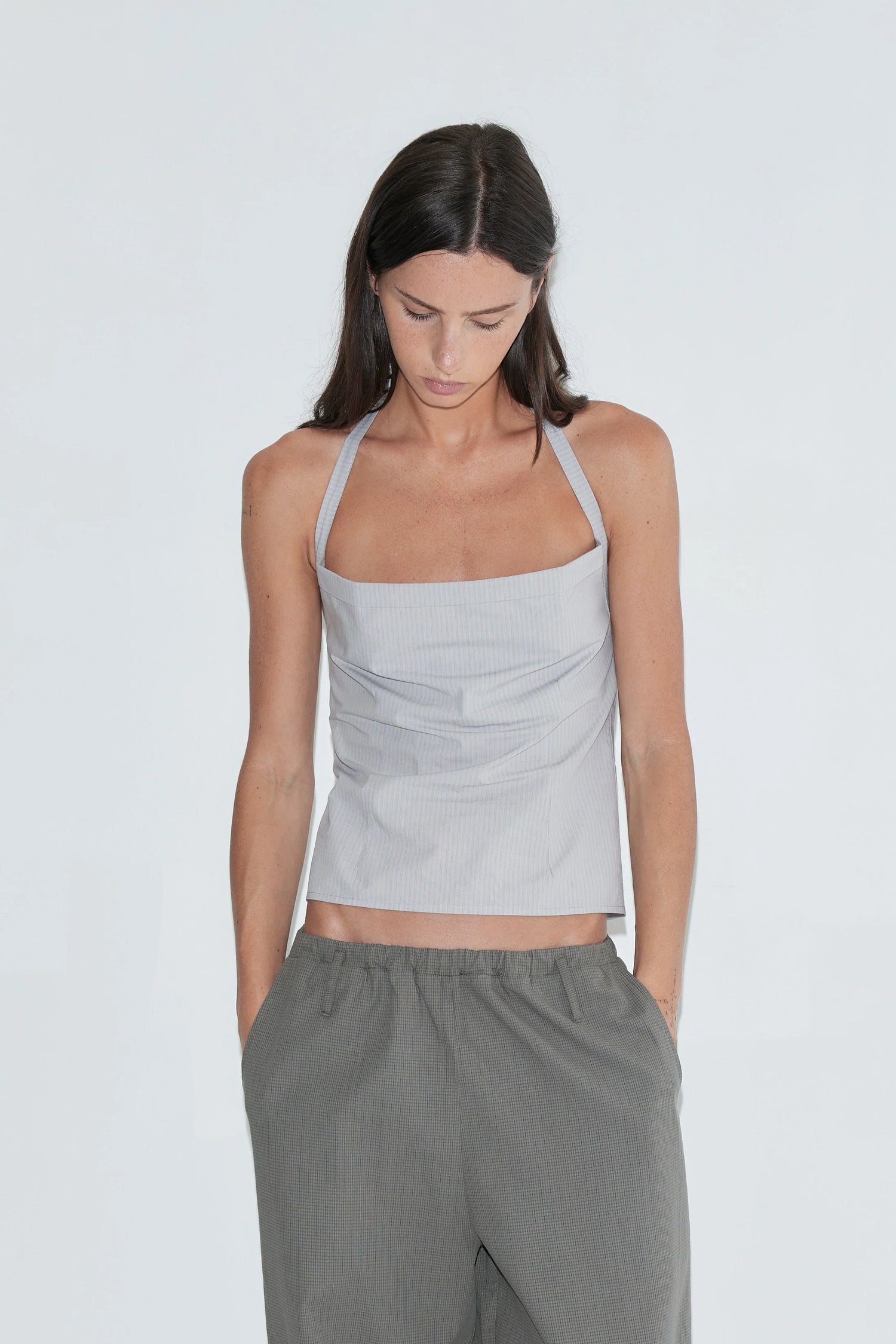 Top Folded Bleu Rayé - Deiji Studios