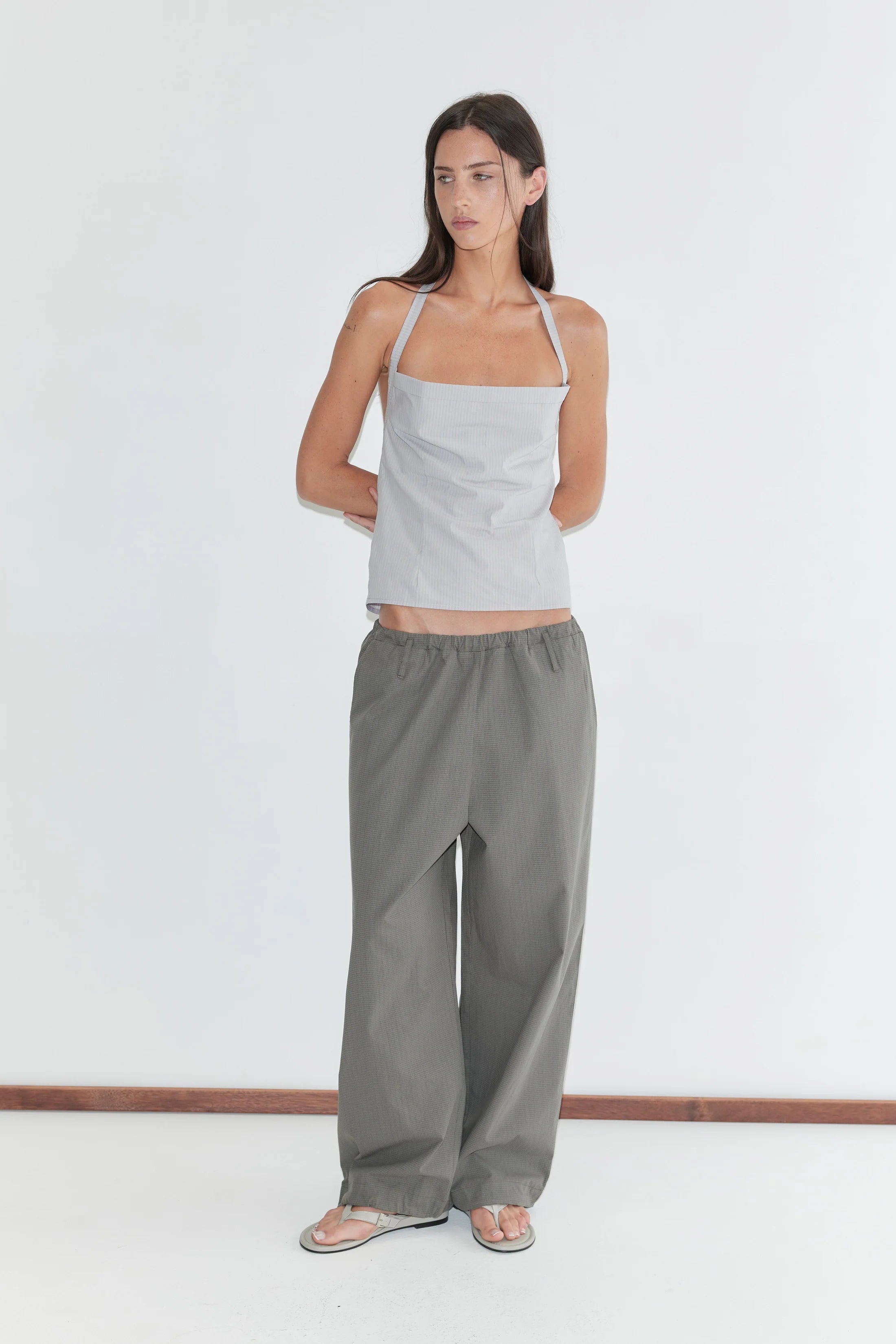 Top Folded Bleu Rayé - Deiji Studios
