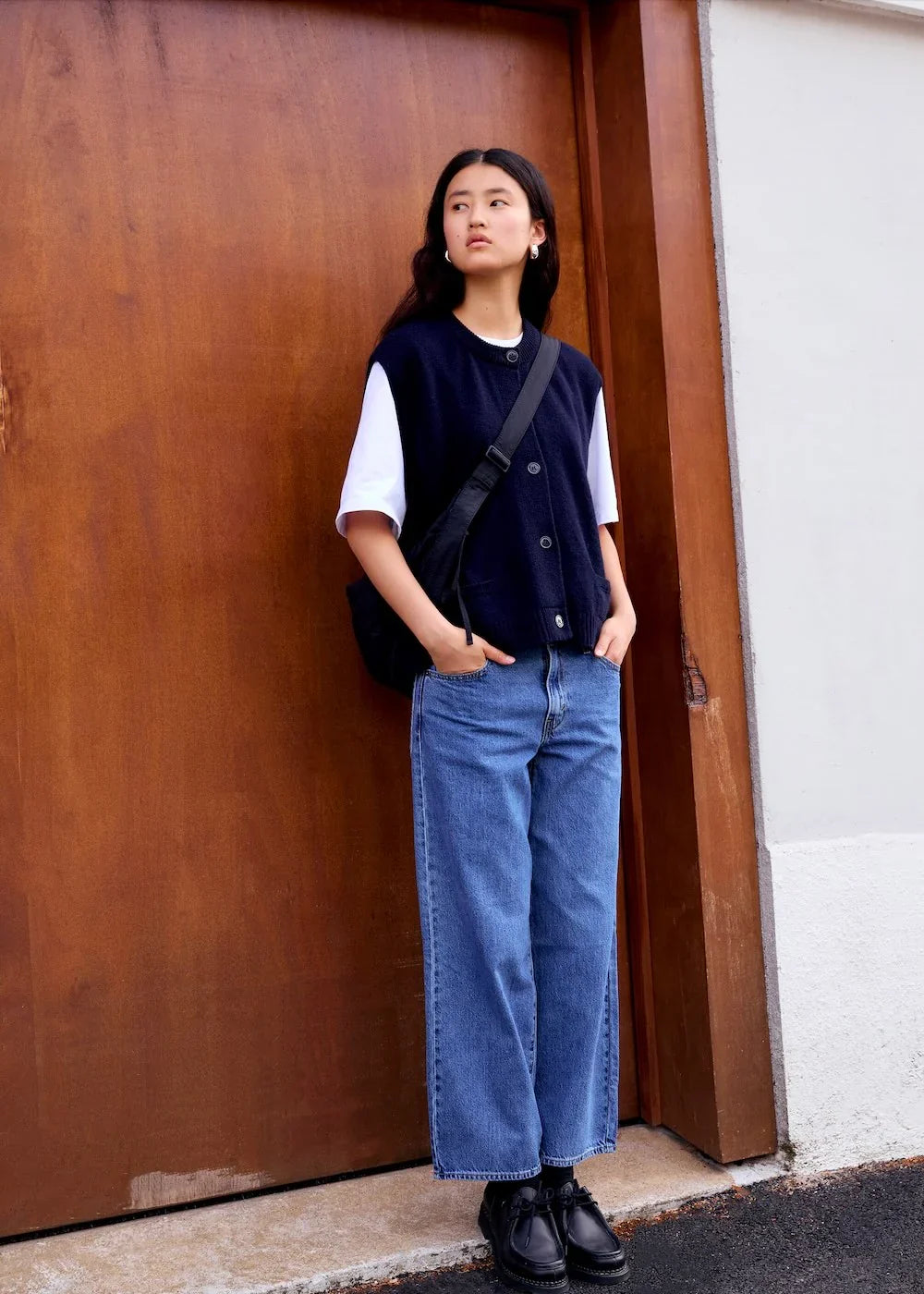 Cardigan sans manches Margaux navy Surprise - photo 2